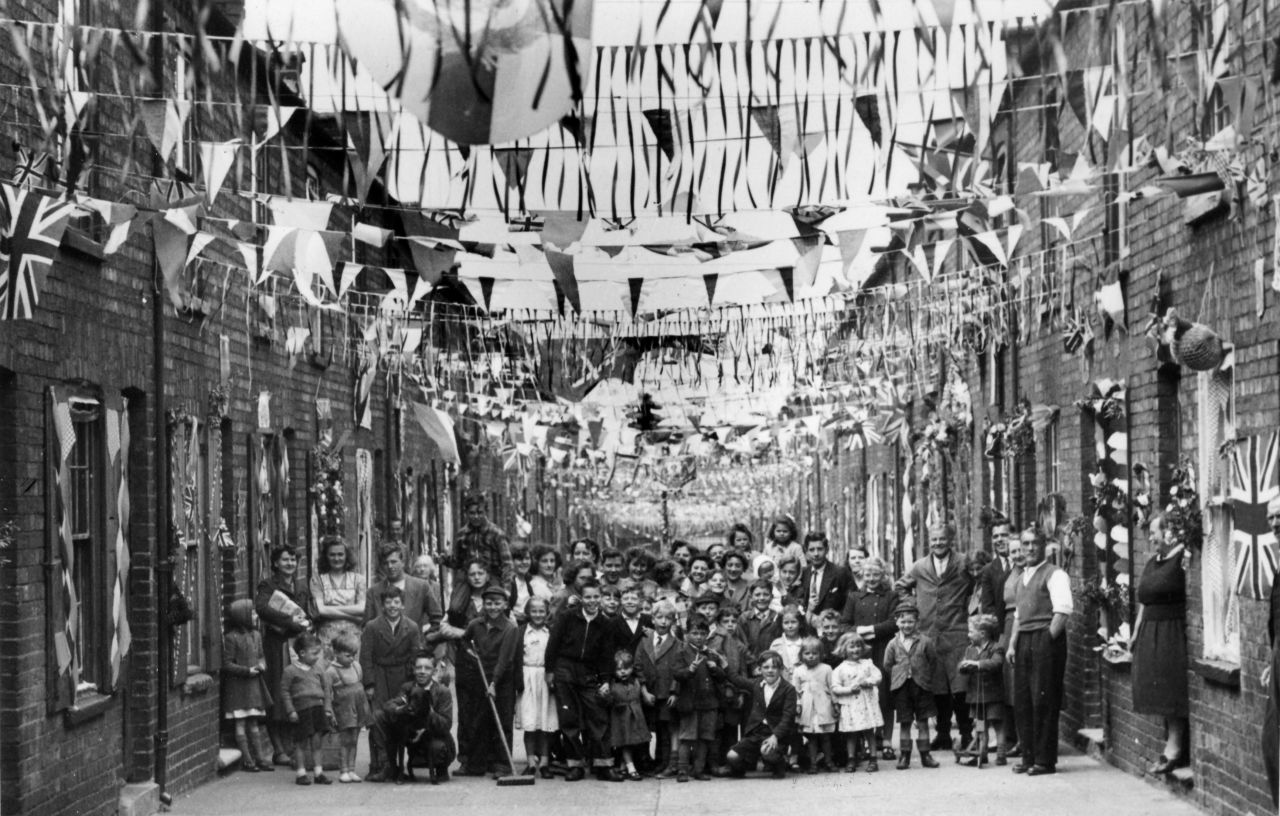 These residents of Northampton, England, won a prize for best decorated street in the town.
