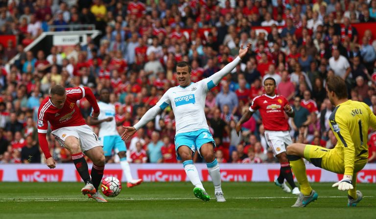 In England, Manchester United dropped its first points in round three of the new Premier League campaign, drawing 0-0 at home to Newcastle. Captain Wayne Rooney, seeking to end a goal drought, had an early effort ruled out for offside.  