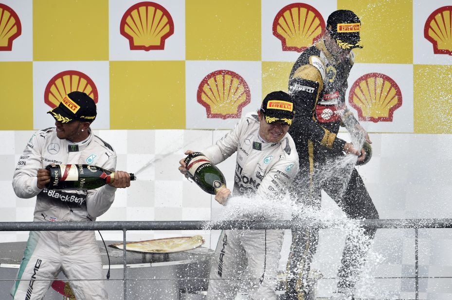 Hamilton finished off the podium for the first time all season at the Hungarian Grand Prix, but August's Belgian Grand Prix at Spa saw him convert pole position into a sixth first-placed win of 2015. He remained in control of the race throughout and, finishing ahead of second-placed Rosberg, extended his lead in the championship to 28 points. 