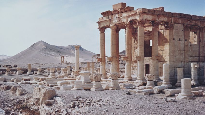 The temple of Baal-Shamin in Palmyra, Syria, circa 1960. (Photo by Archive Photos/Getty Images)