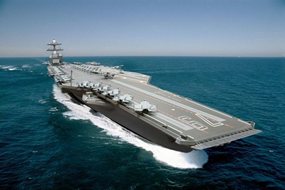 A photo illustration of the U.S. Navy's Gerald R. Ford-class aircraft carrier USS John F. Kennedy (CVN-79). The ship's keel laying ceremony was celebrated Saturday, August 22, 2015, in Newport News, Virginia. The ship is expected to replace the USS Nimitz (CVN-68), scheduled for inactivation in 2025, in the Navy fleet. The newest Kennedy will be the second carrier of that name. The first John F. Kennedy (CVA-67) was the last conventionally powered carrier. It was decommissioned in 2007. 