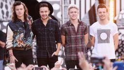 One Direction perform on ABC's "Good Morning America" at Rumsey Playfield, Central Park on August 4, 2015 in New York City.  