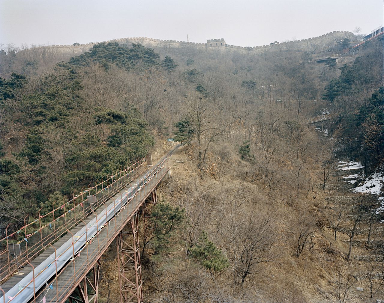 The Great Wall Toboggan is a treat for tourists visiting the Mutianyu section of the Great Wall. First Lady Michelle Obama took a ride when she visited China in 2014. This is one of the 54 photos featured in the book, "Chinese Fun." 