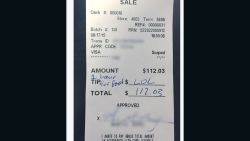 New Jersey waitress Jess Jones received this note from her customers on a recent bill; they left her no tip.