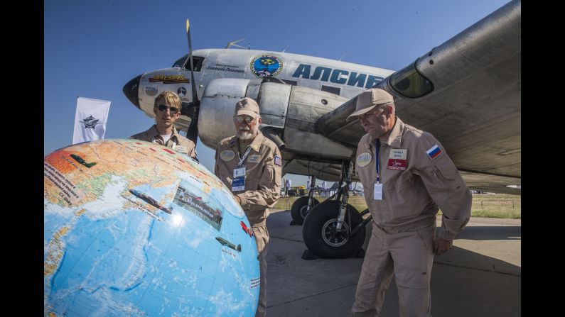 A World War II-era DC-3 aircraft that participated in the D-day invasion is part of the show, along with its crew.