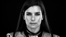 DAYTONA BEACH, FL - FEBRUARY 13: (EDITORS NOTE: Image has been converted to black and white) NASCAR Sprint Cup Series driver Danica Patrick poses for a stylized portrait during the 2014 NASCAR Media Day at Daytona International Speedway on February 13, 2014 in Daytona Beach, Florida.  (Photo by Jonathan Ferrey/Getty Images)
