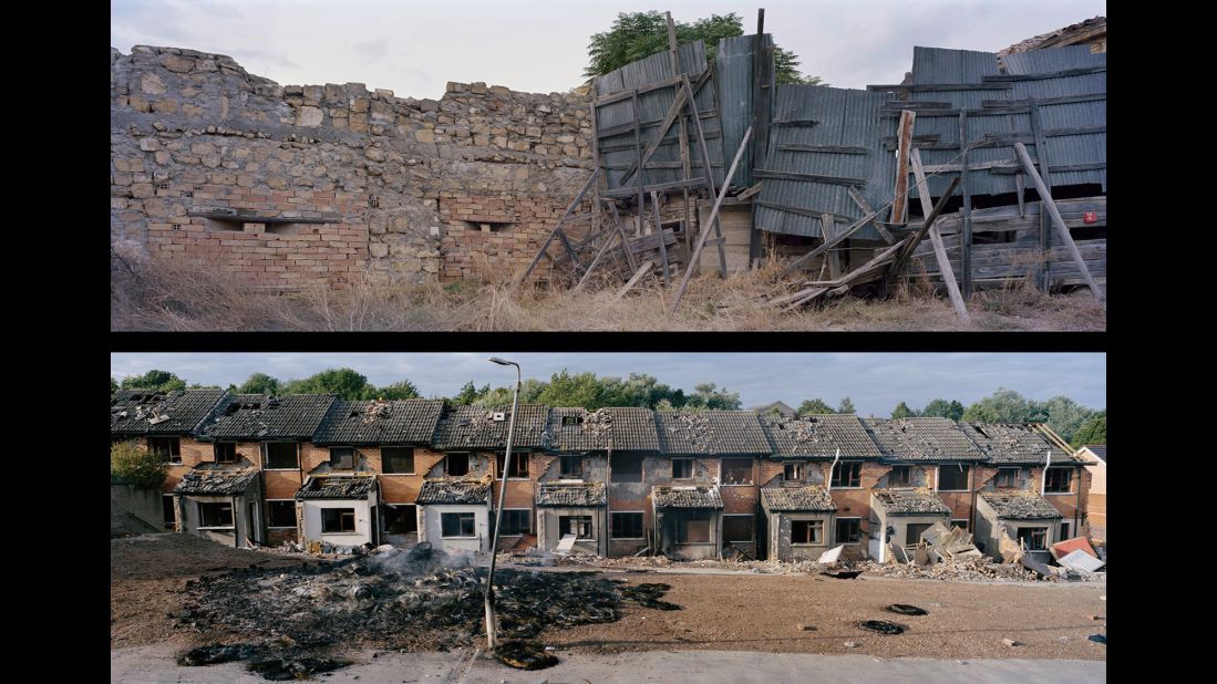 Top: Nicosia, Center, UN Buffer Zone; Cyprus, 2010. Bottom: Belfast, Glencollyer Street; Northern Ireland, 2007.
