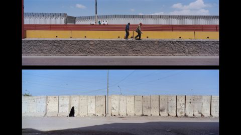Top: Tijuana, Via International; Mexico, 2007. Bottom: Baghdad, Al-Athamia; Iraq, 2012. 