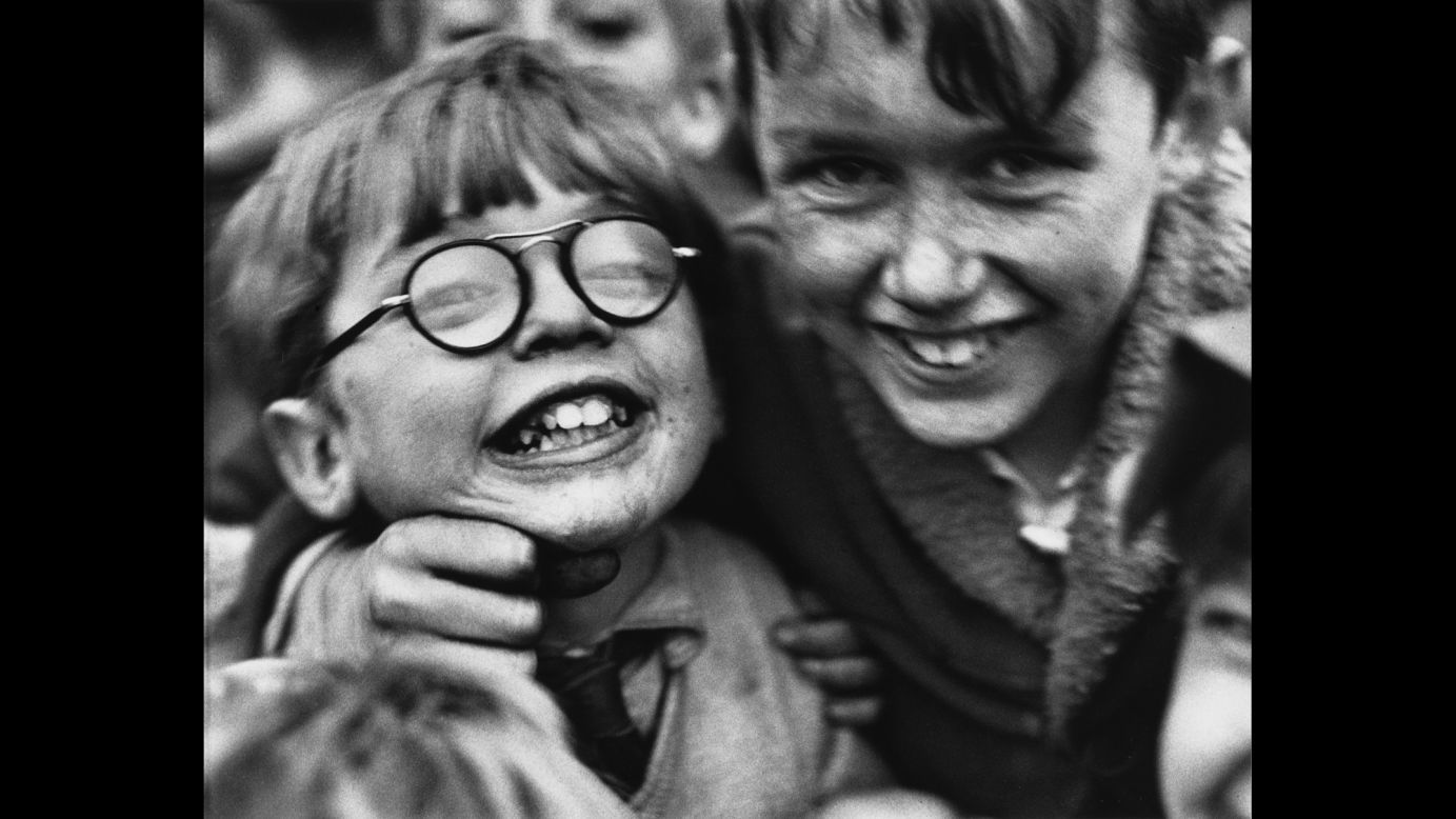 Shirley Baker, who died last year, photographed an England that no longer exists. In the 1960s and '70s, while her native Manchester area underwent massive construction and urban clearance projects, she took pictures of the residents -- often children -- who were caught in the change. Their looks, whether happy, sad or somewhere in between, are honest and unforced, such as these two boys from Salford, England, in 1965.