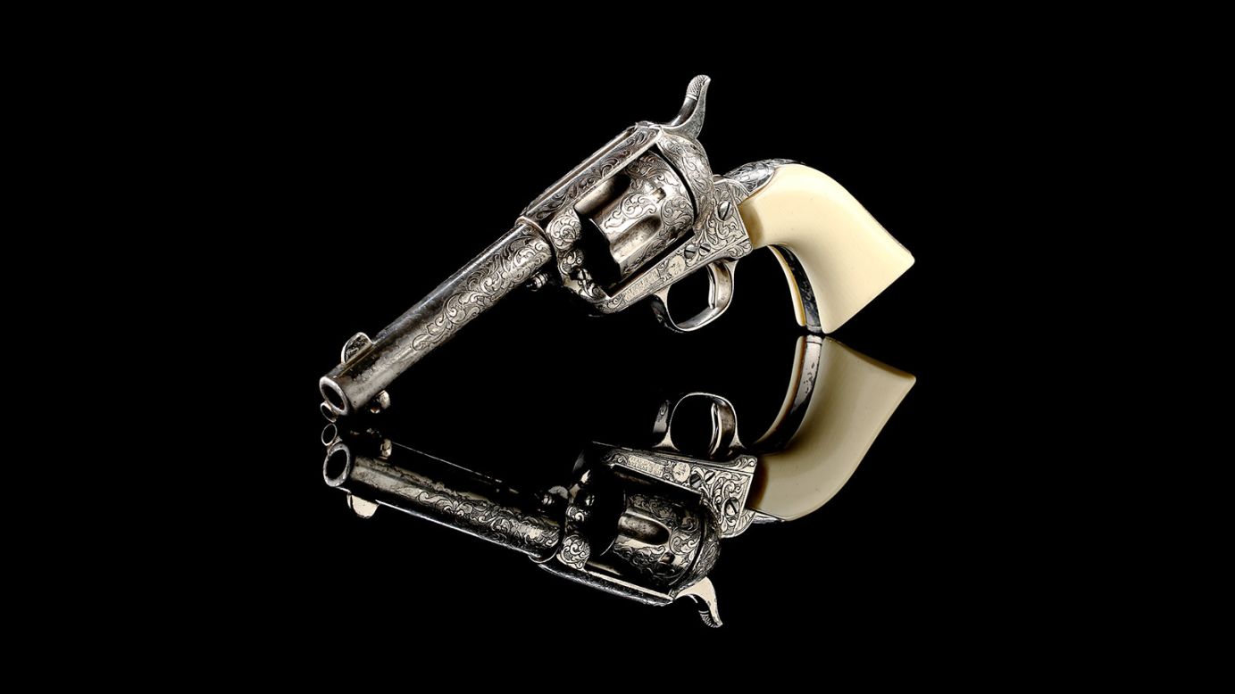 Another addition to the James Bond items lined up for the auction, this revolver was used to shoot a cork out a champagne bottle in front of Bond. It is no longer active since its use in the movie.<br />