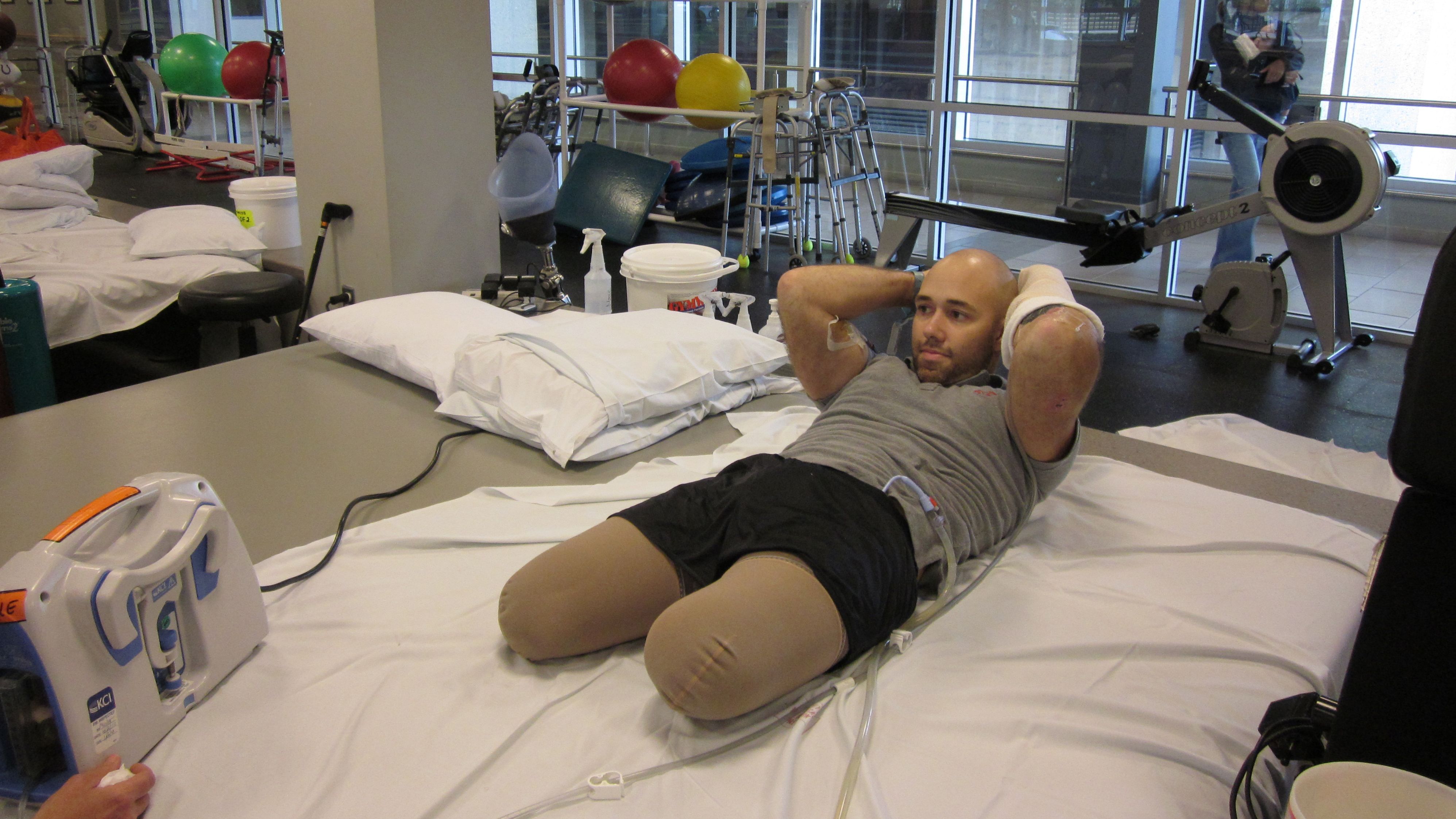 Brian Mast undergoing therapy.
