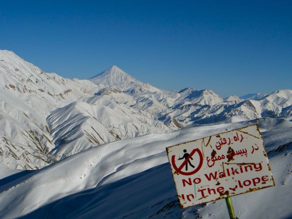 Located north of Tehran, the Alborz contain a large portion of Iran's peaks over 4,000 meters. At 5,600 meters, the highest is potentially active volcano Mt. Damavand.