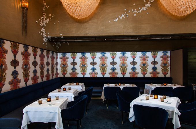 On Melrose Avenue, Providence occupies the former space of two legendary L.A. restaurants: Le St. Germain (1970-1988) and Joachim Splichal's flagship restaurant Patina, now re-situated at downtown's Walt Disney Concert Hall. 
