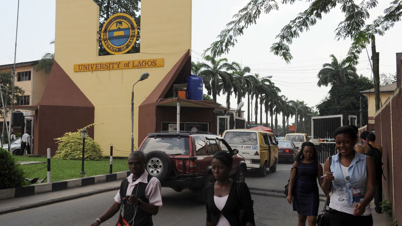Students leave the University of Lagos. (File image)