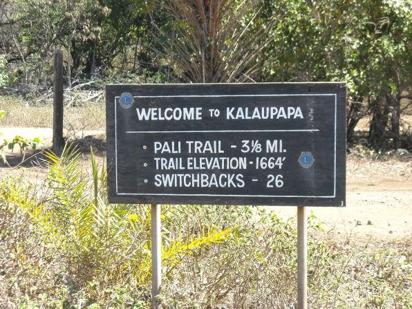 The only land route off the peninsula is by the trail on the neighboring cliffs. During its time as a leprosy settlement the trail was guarded by a watchman at all times.