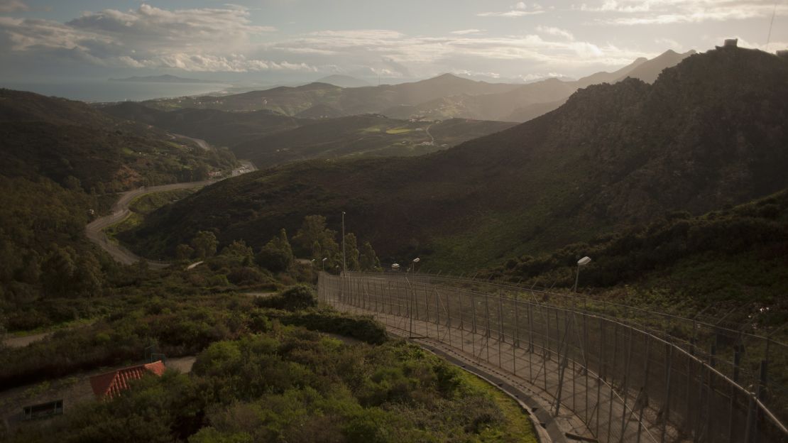 Spain's Ceuta border with Morocco.