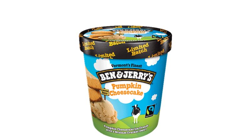 Ben & Jerry's Pumpkin Cheesecake ice cream