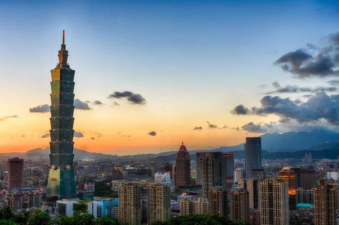 Taipei 101's sectioned design is based on the Chinese lucky number 8, representing prosperity. At 1,667 feet (508 meters), the building is the <a href="http://skyscrapercenter.com/interactive-data/submit?type%5B%5D=building&status%5B%5D=COM&base_region=0&base_country=0&base_city=0&base_height_range=5&base_company=All&base_min_year=1885&base_max_year=9999&comp_region=0&comp_country=0&comp_city=0&comp_height_range=3&comp_company=All&comp_min_year=1960&comp_max_year=2016&skip_comparison=on&output%5B%5D=list&dataSubmit=Show+Results" target="_blank" target="_blank">fourth-tallest in the world</a>.