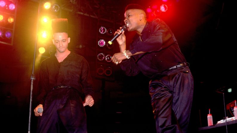 Hip-hop group Kid 'n Play popularized the "high-top fade" hair style.