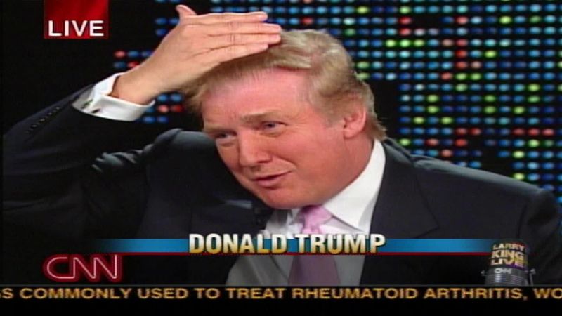 2004 Donald Trump My hair does not get great reviews CNN