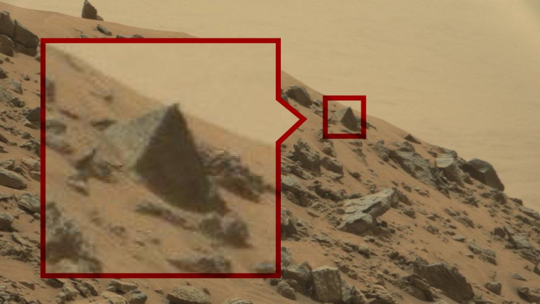 The Pyramid: Alien hunters say this pyramid is roughly the size of a small car, and believe it may be the tip of a much larger pyramid buried underground.