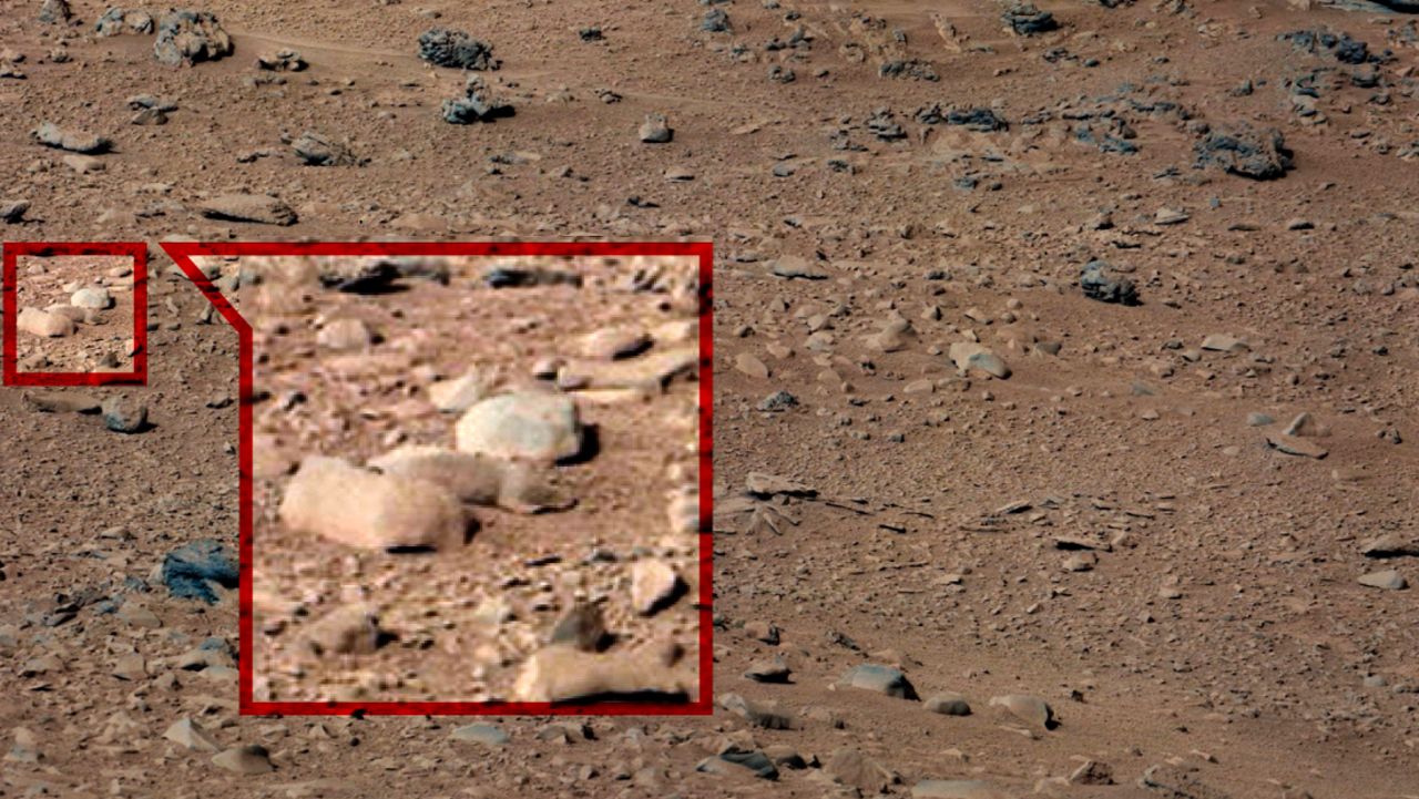 The Squirrel: Observers spotted a squirrel crouched between two rocks in this Curiosity photo. NASA says rodents would be "further up the food chain" than Martian life, if it existed, ever made it to.