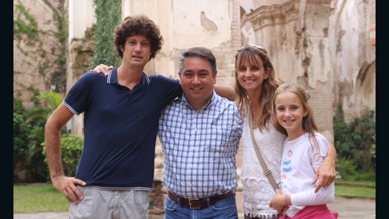 The Walkers were grateful to Allan Sigueros, a man who took them in in Guatemala City.