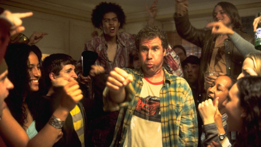 In 2003's "Old School," a group of wizened buddies decide to start their own fraternity. Will Ferrell's desperately funny antics as Frank "The Tank" steal the show.