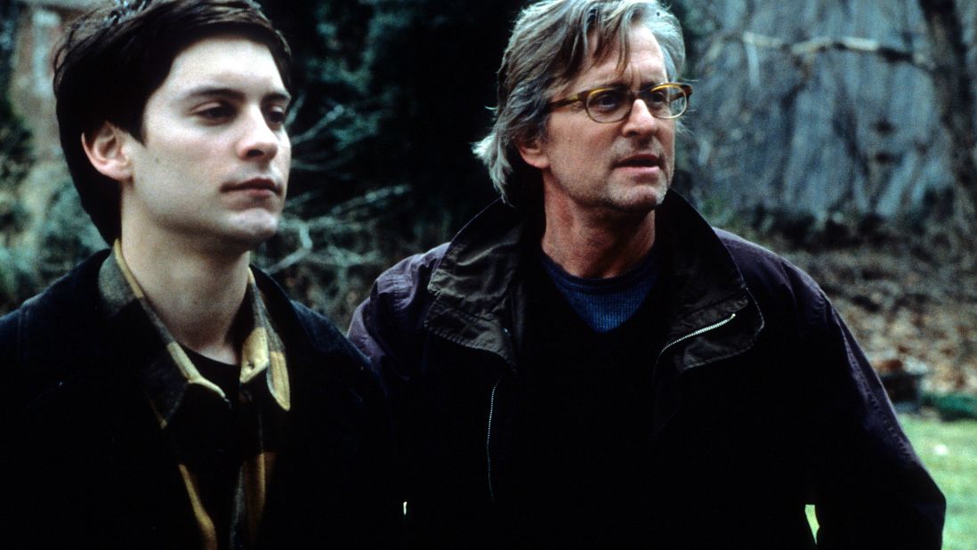 In 2000's "Wonder Boys," Michael Douglas, right, plays a novelist and English professor whose messy private life is arguably worse than his professional failures.