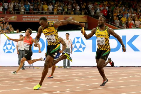 Bolt has now won 11 gold medals at World Athletics Championships, including three in Beijing this week.