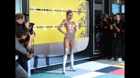 Miley Cyrus attends the 2015 MTV Video Music Awards at Microsoft Theater on Sunday, August 30, in Los Angeles.