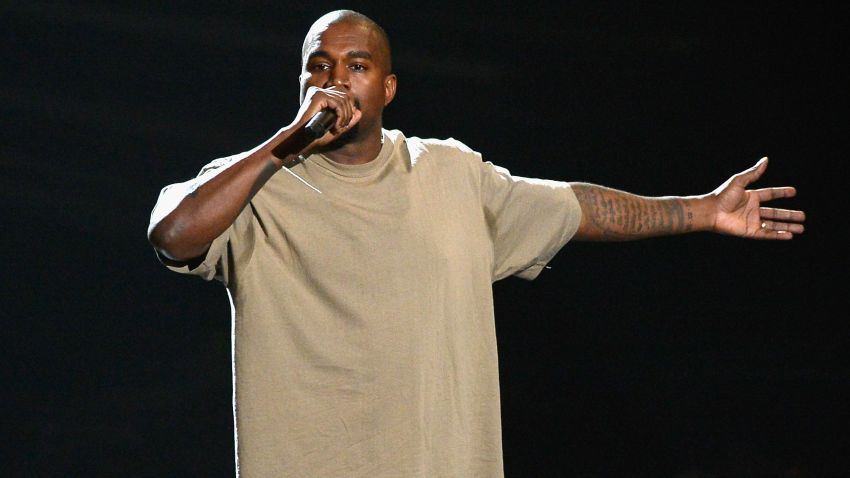 LOS ANGELES, CA - AUGUST 30:  Vanguard Award winner Kanye West speaks onstage during the 2015 MTV Video Music Awards at Microsoft Theater on August 30, 2015 in Los Angeles, California.  (Photo by Kevork Djansezian/Getty Images)