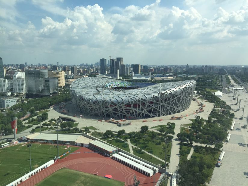 The Ai Weiwei-designed Bird's Nest was built for the 2008 Olympics.