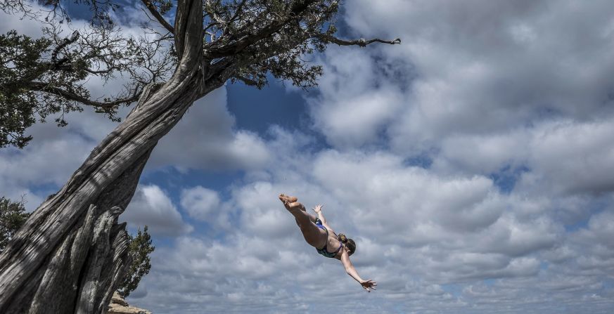 Gymnast, acrobat and now cliff-diving champ -- the tomboy known as "Rocco" has learned to conquer her fears. <a href="https://www.cnn.com/2015/08/26/sport/rachelle-simpson-cliff-diver/index.html" target="_blank">Read more</a>