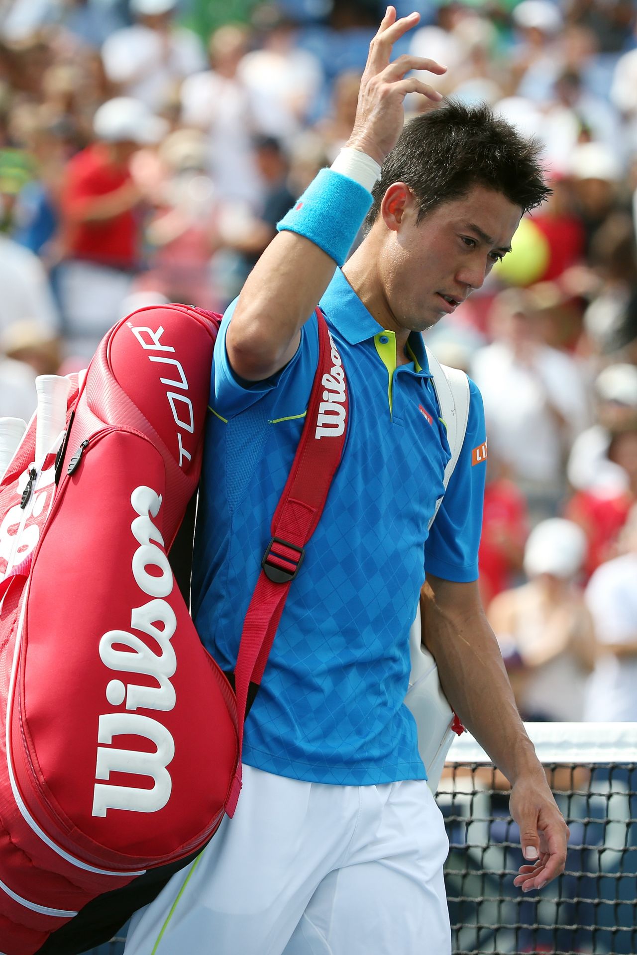 A dejected Nishikori entered this year's U.S. Open at No. 4, his highest ever ranking. 