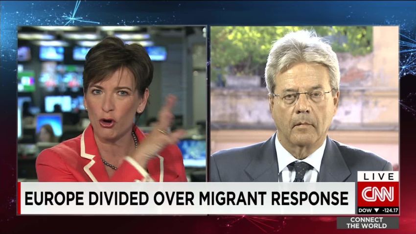 exp Paolo Gentiloni, Italian foreign minister. discusses the migrant crisis in Europe _00002001.jpg