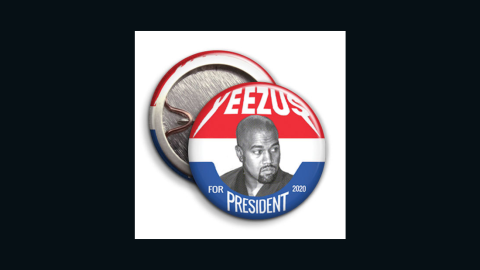 Kanye West button