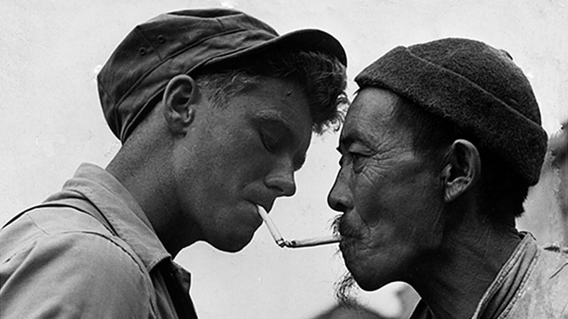 <strong>Smoking statue</strong><strong>: </strong>It has a statue based on this famous wartime photograph -- which shows a US soldier lighting the cigarette of a Chinese worker. 
