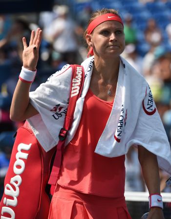 But French Open finalist Lucie Safarova made a quick exit, falling to the dangerous Lesia Tsurenko in two sets. 