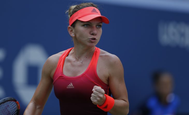 Simona Halep, the women's No. 2 seed, played about a set and a half before her opponent, Marina Erakovic, retired with a knee injury.