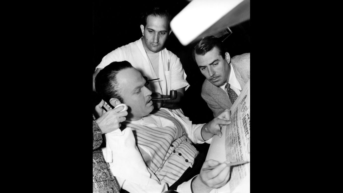 Welles, shown here being made up for the film, was known as a "boy genius" when he started it. He'd dazzled Broadway with his stage productions, including <a href="https://www.youtube.com/watch?v=QZLrqJka-EU" target="_blank" target="_blank">an all-black "Macbeth,"</a> and he <a href="http://www.history.com/this-day-in-history/welles-scares-nation" target="_blank" target="_blank">frightened the nation</a> with his 1938 production of "The War of the Worlds." RKO gave him carte blanche for "Kane," and he not only directed and co-wrote the film, but he also produced it and hired many of his Mercury Theater colleagues for parts.