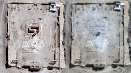 Satellite images show what the ancient Temple of Bel looked like before and after ISIS destroyed it.