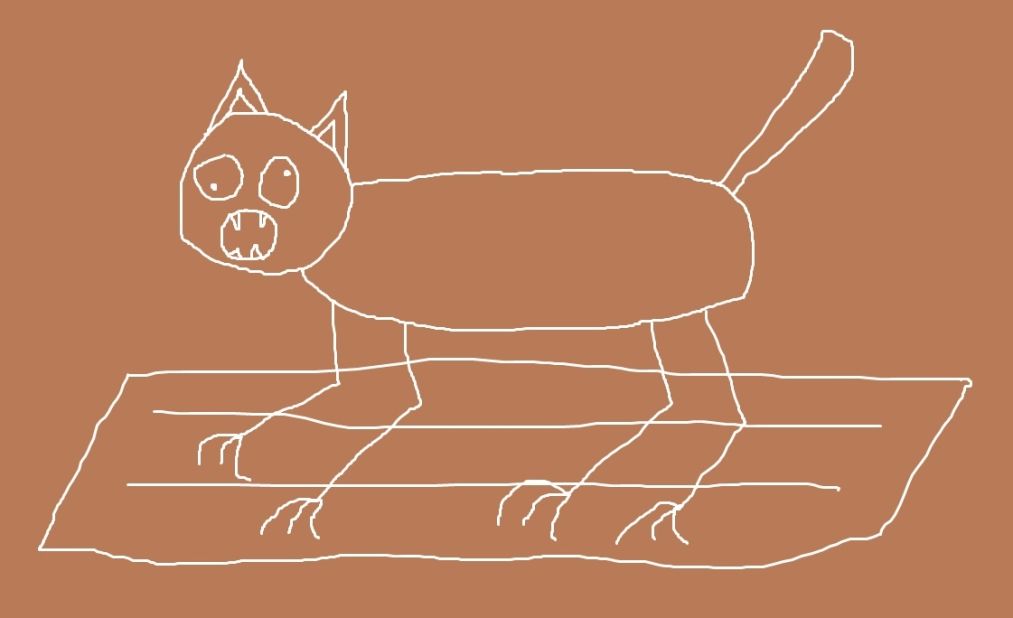 "Who doesn't love a cat that rakes its own garden?" wrote Jeong Hyuk Fidan, who designed this bizarre but popular flag.