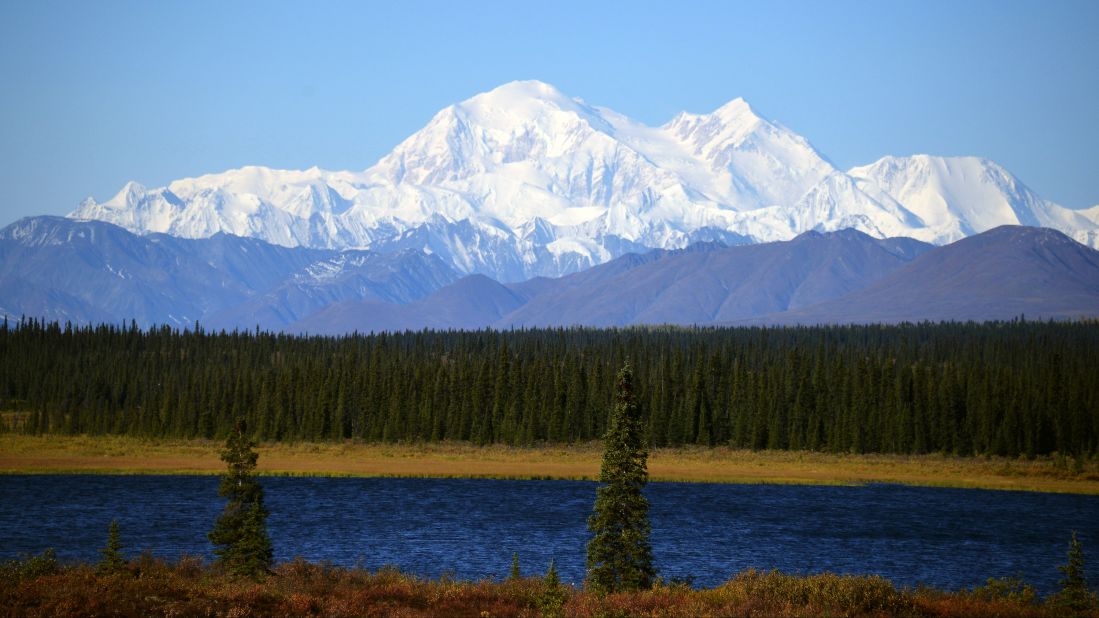 Formerly called Mount McKinley, Denali is now known by the Native Alaskan (Athabascan) name it's held for thousands of years. <a href="http://www.usgs.gov/newsroom/article.asp?ID=4312#.VenJThFVhHx" target="_blank" target="_blank">Denali's summit is 20,310 feet</a> and is the highest mountain peak in North America. 