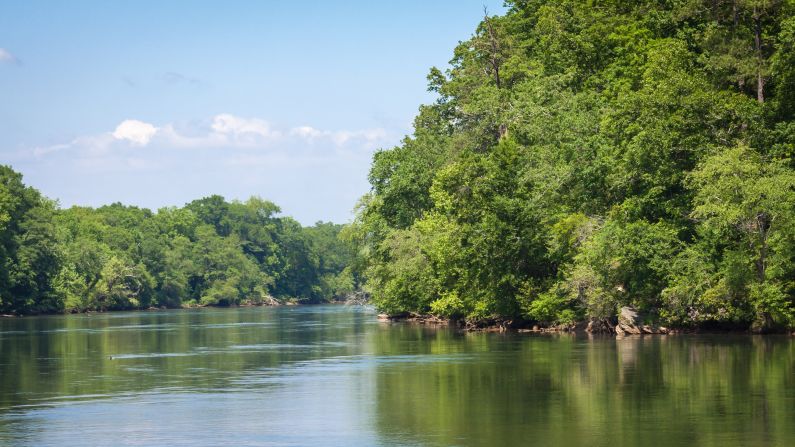 The Chattahoochee River National Recreation Area in Georgia -- and the river for which it's named -- retains its Native American name, which is <a href="index.php?page=&url=http%3A%2F%2Fwww.nps.gov%2Fchat%2Fplanyourvisit%2Fbrochures.htm" target="_blank" target="_blank">thought to mean </a>"'River of Painted Rocks."