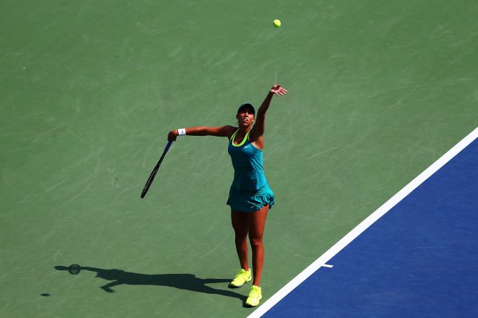 With a big serve, Madison Keys -- a semifinalist at the Australian Open -- seems to have a bright future. The 20-year-old crushed Tereza Smitkova in the second round. 