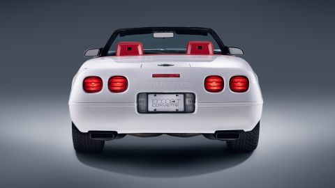 But experts chose to restore the rear fascia instead of replacing it, because it contained hidden signatures by some of the workers who built the car back in 1992. "We went to great lengths to preserve every autograph," said David Bolognino, director of GM Global Design Fabrication Operations.
