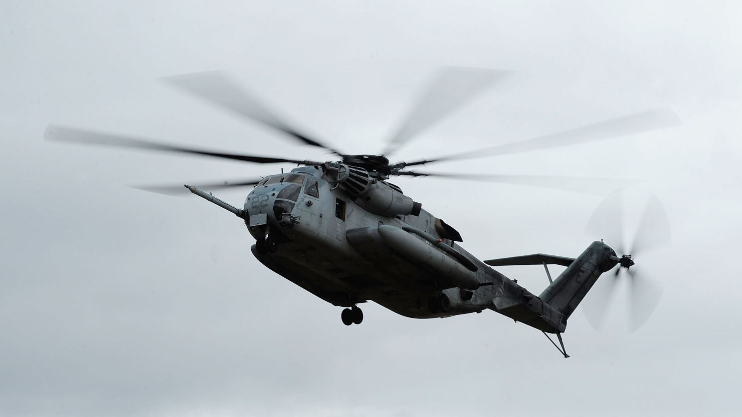 A CH-53E helicopter similar to the one involved in Wednesday's accident.