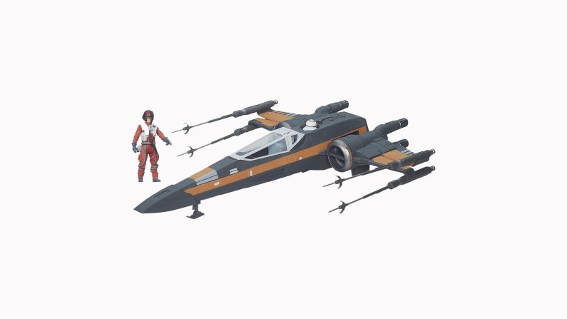 Poe is here with his redesigned X-Wing.
