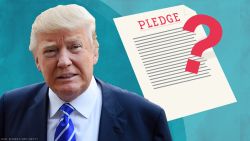 donald trump pledge question